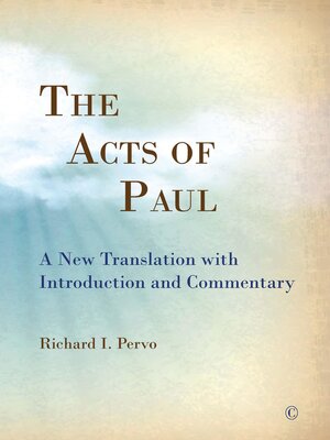 cover image of The Acts of Paul